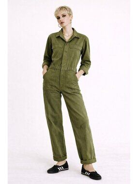 Green Jumpsuit Military